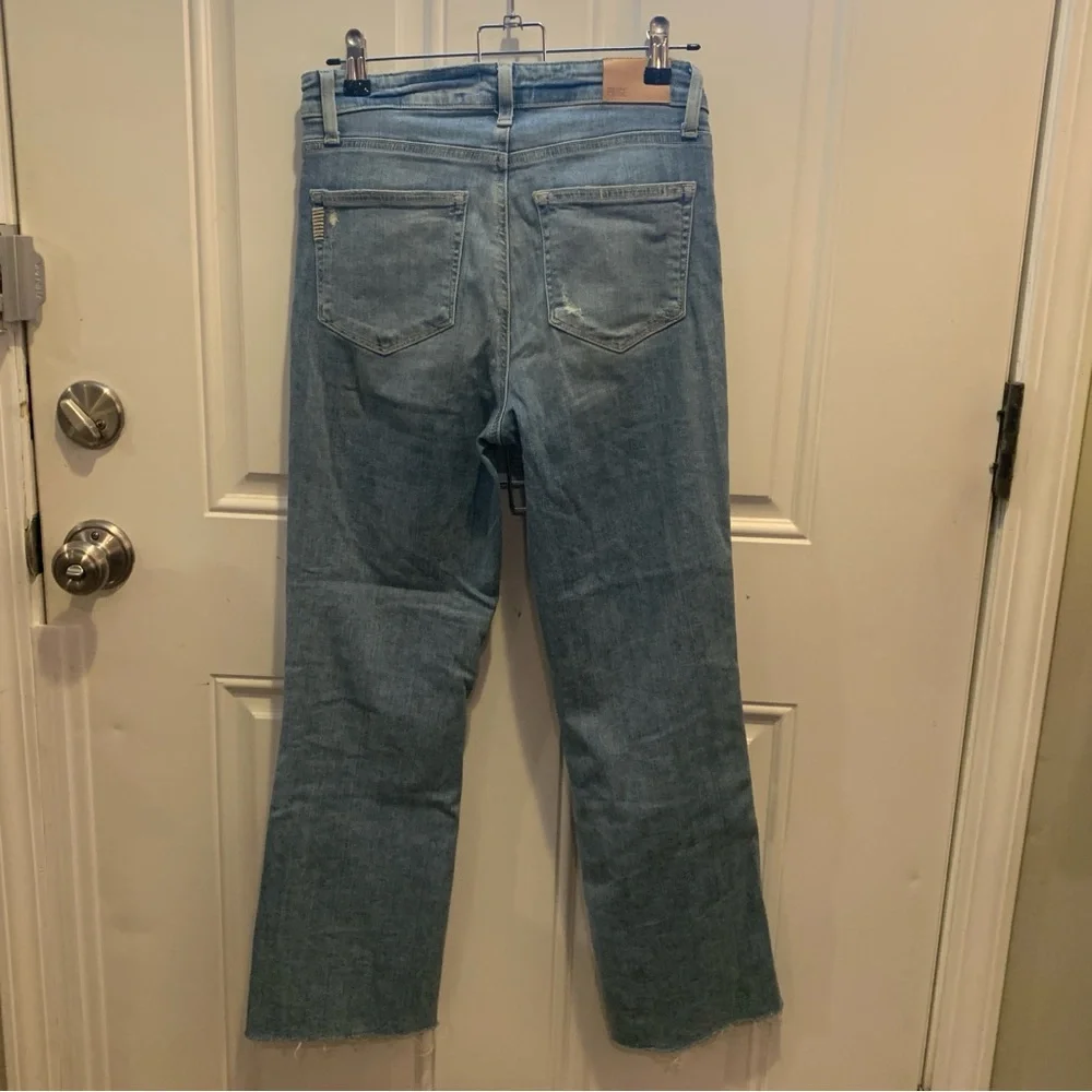 PAIGE Atley Ankle Flare Floretta Deconstructed Raw Hem Distressed Jeans $229.00 - Picture 10 of 14